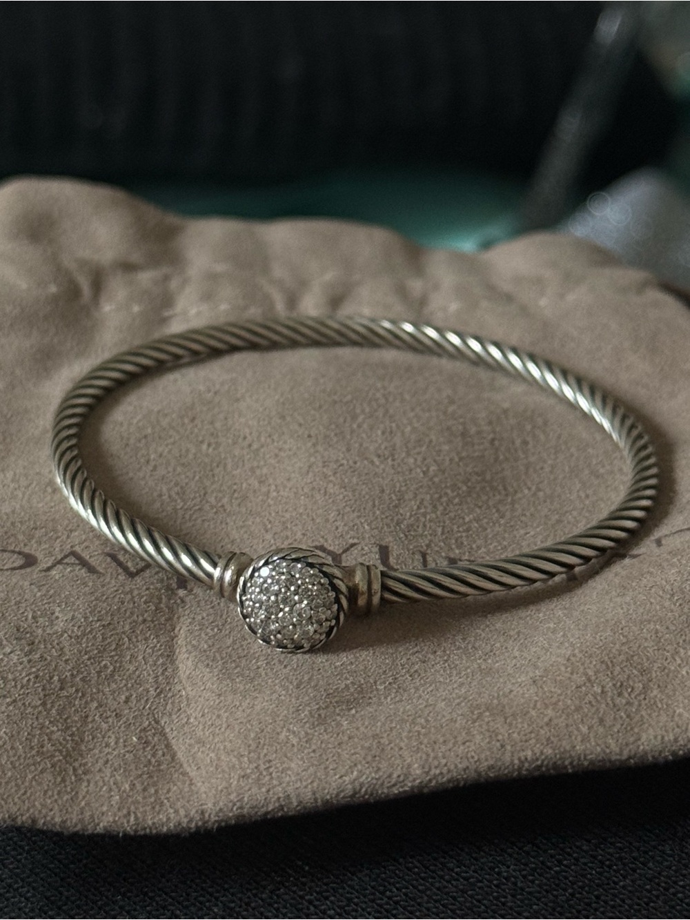 David Yurman Diamond Cable Bracelet